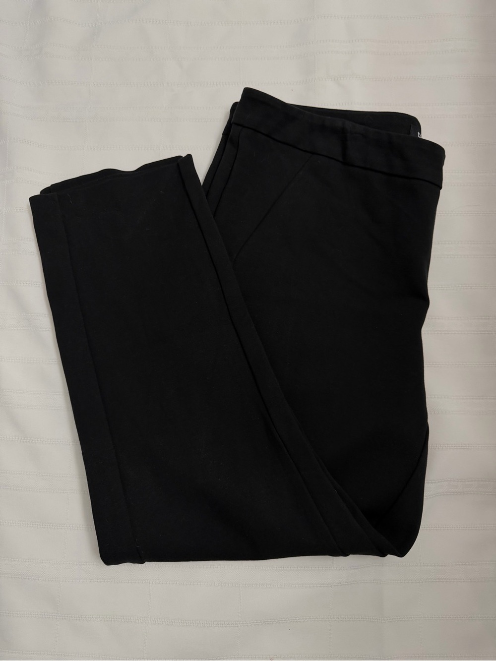 Dalia Black Pull-On Capri Pants Women's 14 Straight Leg Stretch Workwear Office